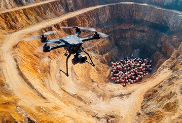 Enzo LiDAR Drone - Accurate Stockpile Measurement and Blast Site Analysis for Mining and Safety Compliance