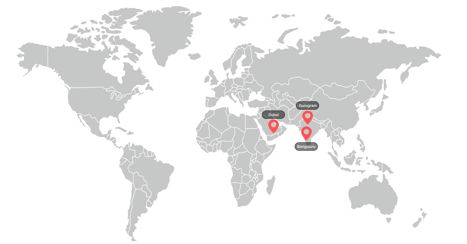 World map of indian made drone presence