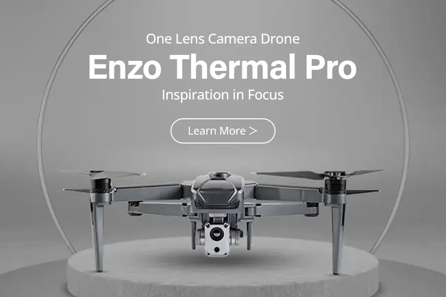 Enzo Thermal Pro Drone - Reliable Aerial Support for Night Missions, Industrial Inspections, and Public Safety in India